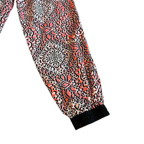 Topshop Petite Colorful Jogger Pants Boho Print Pull-On Drawstring Size 4P Women - Picture 8 of 11